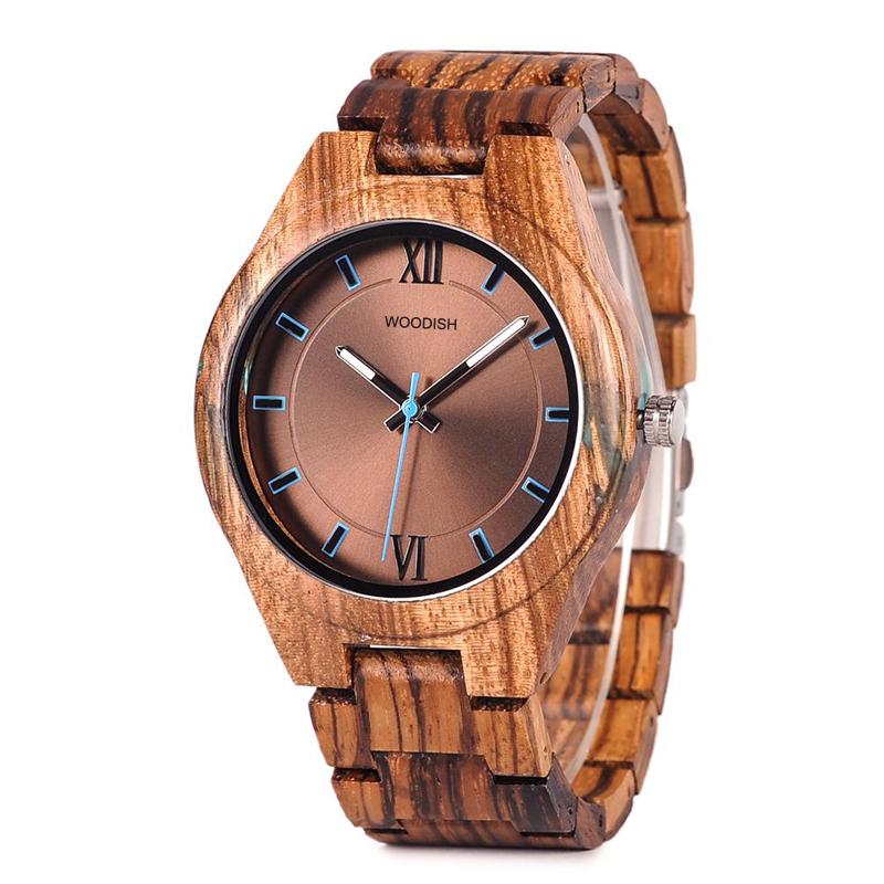 Handmade Special Design Mens Zebrawood Watch Q05-1 – Woodish