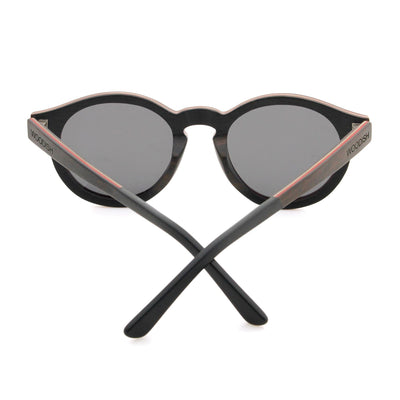 Layered Ebony Gray Lens Polarized Sunglasses 4211-1 Unisex Sunglasses Retsing Eyewear 