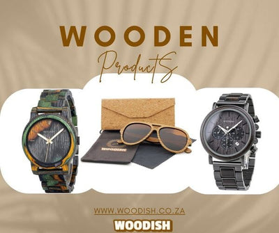 Eco-Friendly Bamboo Sunglasses with an Engraved Case