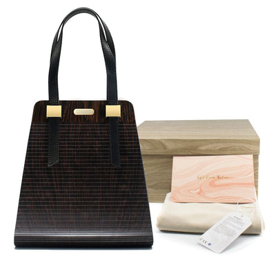Audrey Wooden Wenge Tote Bag Woodish 