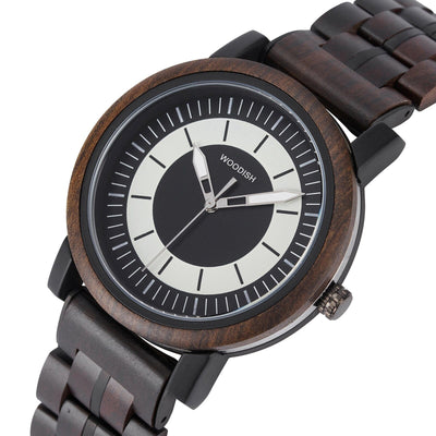 Classic Wooden Men’s Watch with Bold Dual-Tone Dial GT168-2 Men's watch Bobo Bird 