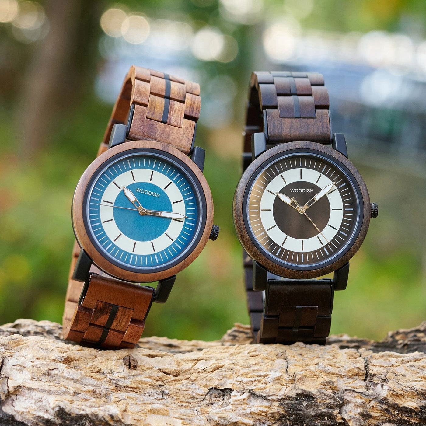 Classic Wooden Men’s Watch with Bold Dual-Tone Dial GT168-2 Men's watch Bobo Bird 