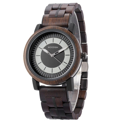Classic Wooden Men’s Watch with Bold Dual-Tone Dial GT168-2 Men's watch Bobo Bird 