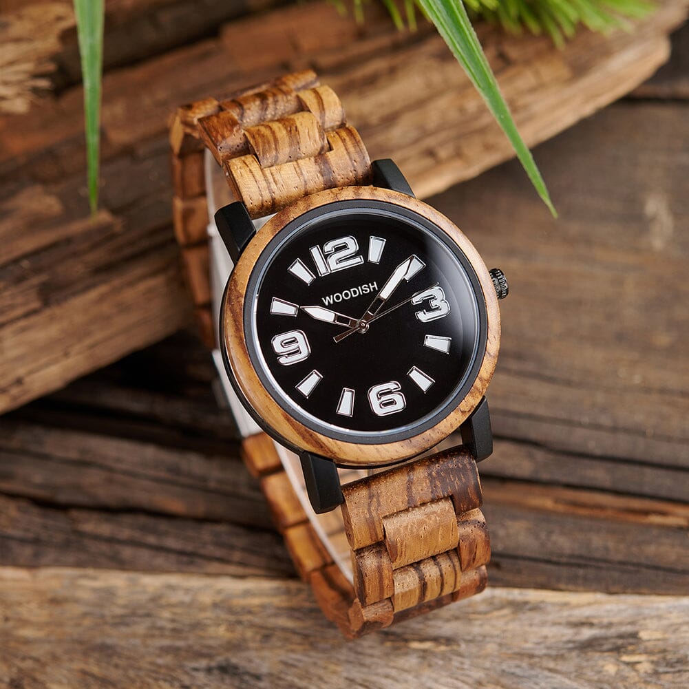 Contemporary Wooden Men’s Watch with Striking Contrast Dial GT168-1 Men's watch Bobo Bird 