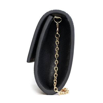 Danae Wooden Pearl Clutch Bag Woodish 