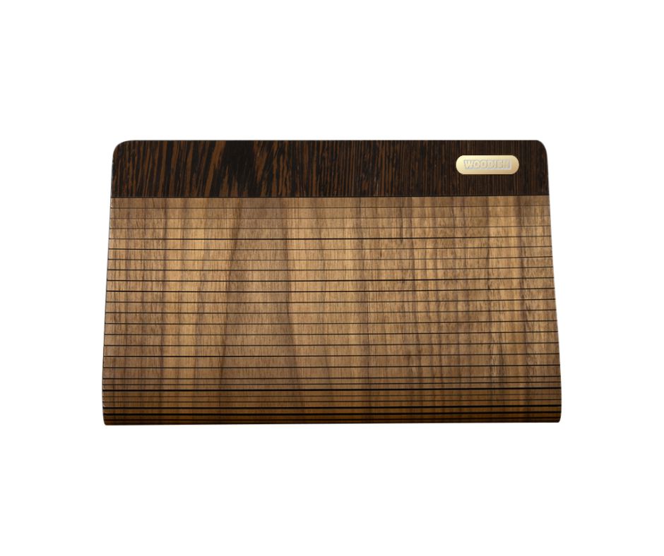 Emilia Wooden Walnut Wristlet Bag Woodish 