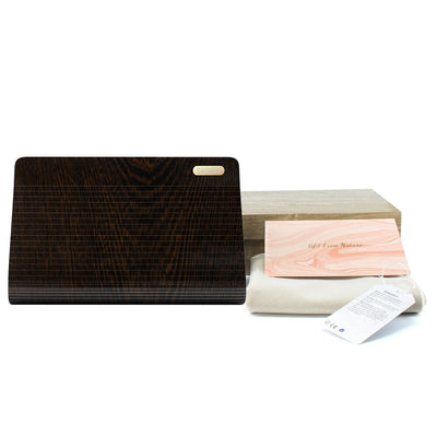 Emilia Wooden Wenge Wristlet Bag Woodish 