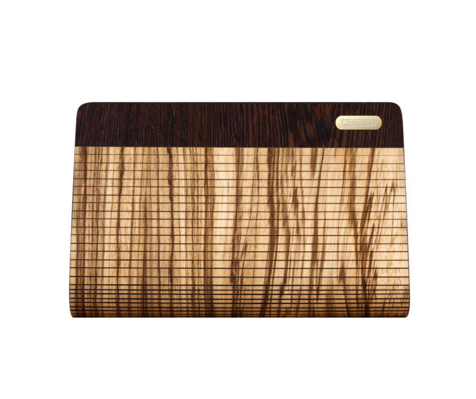 Emilia Wooden Zebra Wristlet Bag Woodish 