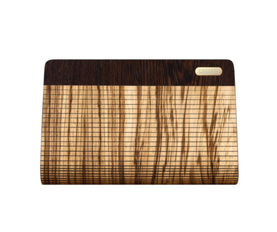 Emilia Wooden Zebra Wristlet Bag Woodish 