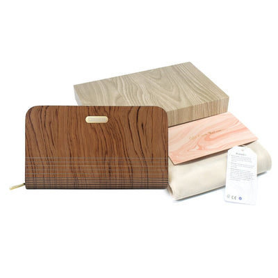Gillian Wooden Burma Padauk Wallet Woodish 