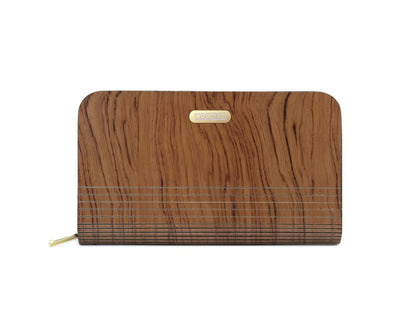 Gillian Wooden Burma Padauk Wallet Woodish 