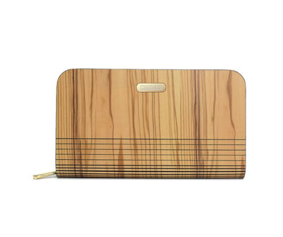 Gillian Wooden Olive Wallet Woodish 