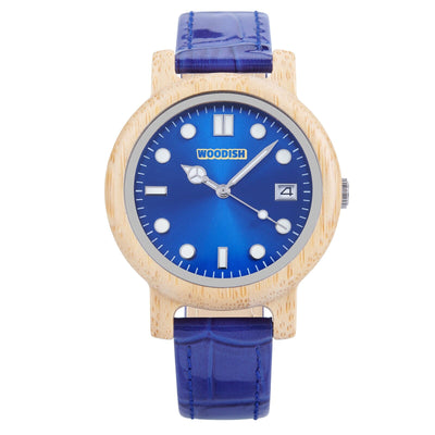 Stylish Wooden Women’s Watch with Vibrant Blue Detail GT182-2C Men's watch Bobo Bird 
