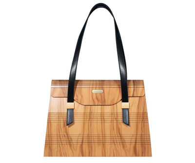Zara Wooden Olive Tote Bag Woodish 