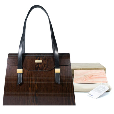 Zara Wooden Wenge Tote Bag Woodish 