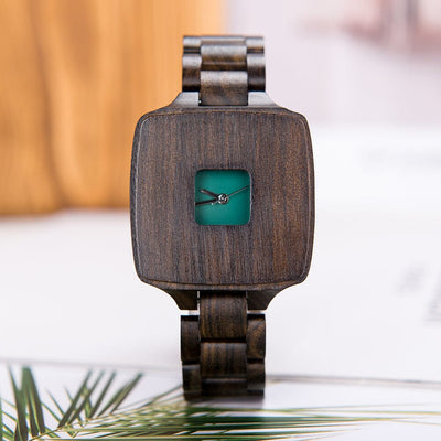 Abstract Ebony Wooden Watch for Women GT082-1 Women's watch Bobo Bird 