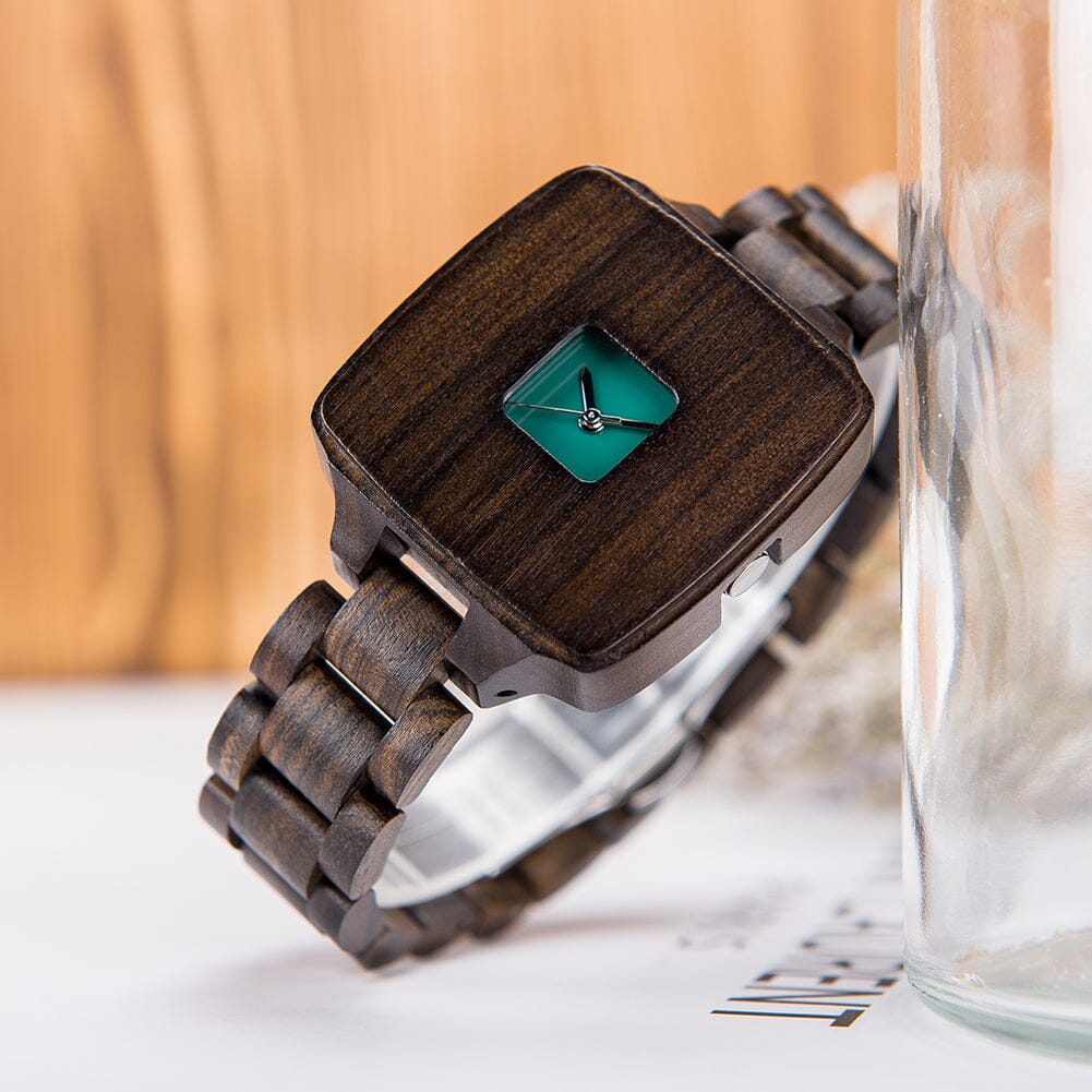 Abstract Ebony Wooden Watch for Women GT082-1 Women's watch Bobo Bird 