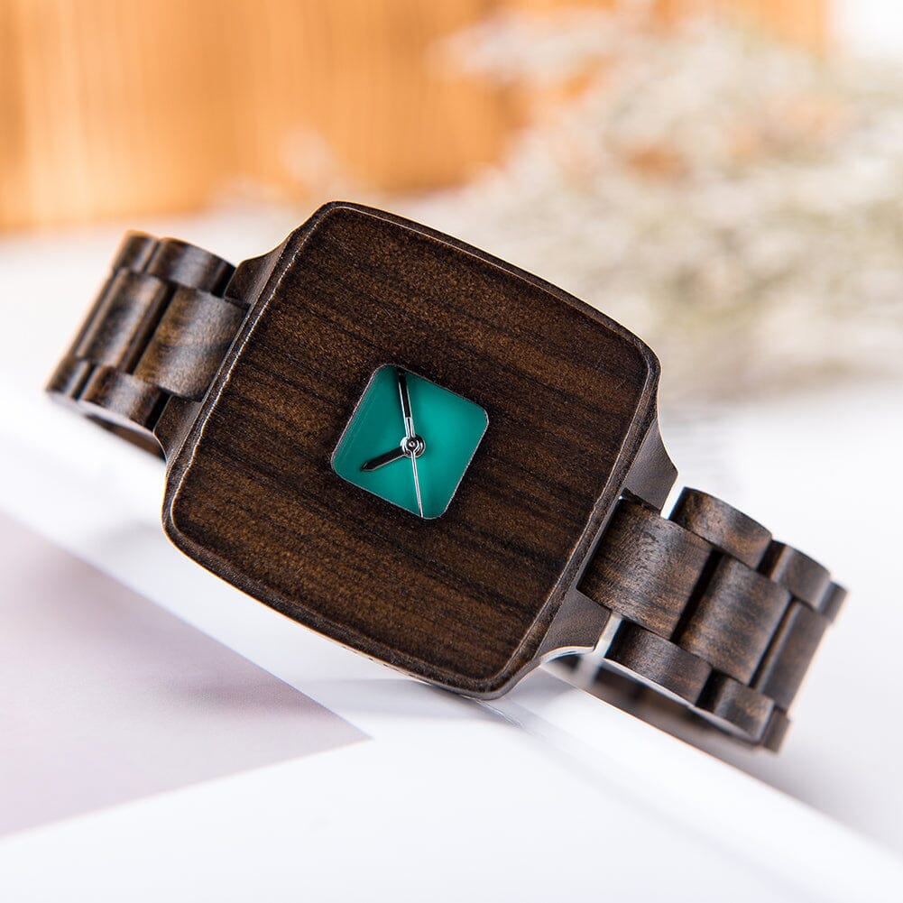 Abstract Ebony Wooden Watch for Women GT082-1 Women's watch Bobo Bird 