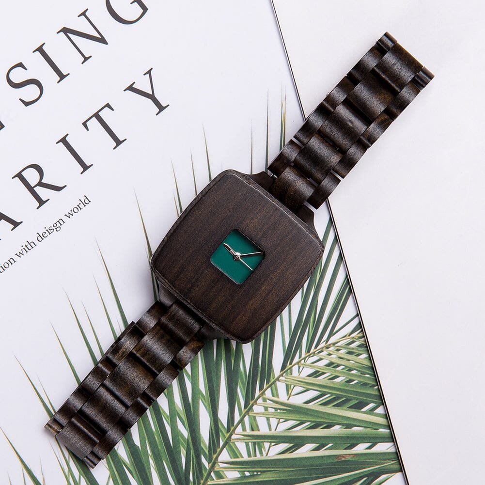 Abstract Ebony Wooden Watch for Women GT082-1 Women's watch Bobo Bird 