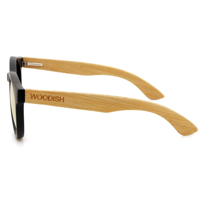 Bamboo With Yellow Polarized Lens Sunglasses S913 Unisex Sunglasses Retsing Eyewear 