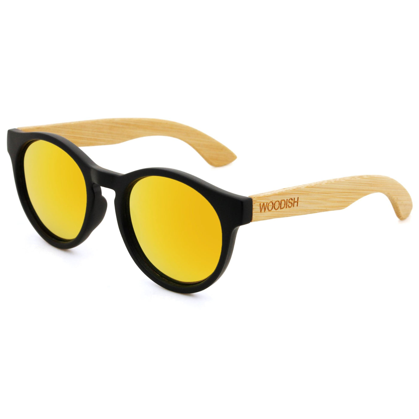 Bamboo With Yellow Polarized Lens Sunglasses S913 Unisex Sunglasses Retsing Eyewear 