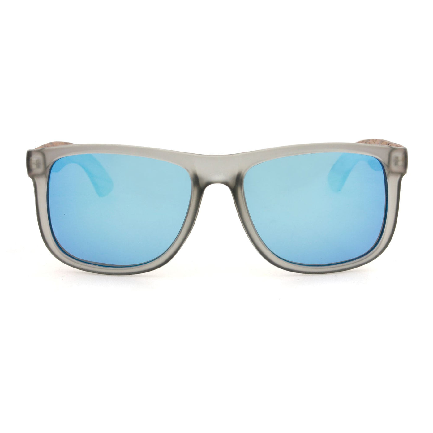 Blue Lens Polarized Zebrawood Sunglasses S408 Unisex Sunglasses Retsing Eyewear 