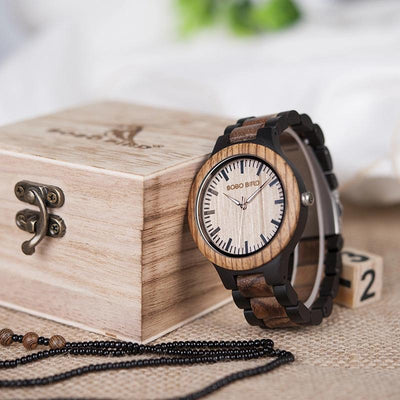 BOBO BIRD MENS UNIQUE EBONY WOODEN WATCH N28 Men's watch Bobo Bird 