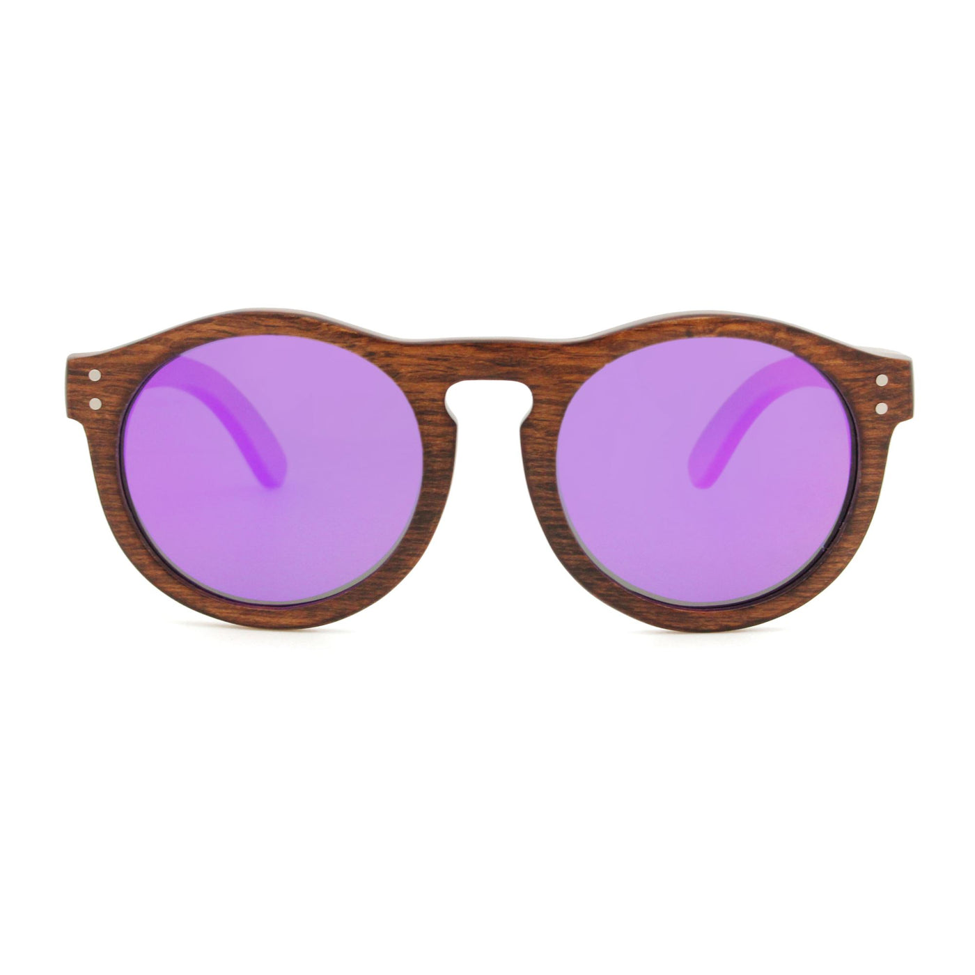 Brown Duwood Purple Lens Polarized Sunglasses 4260-2 Unisex Sunglasses Retsing Eyewear 