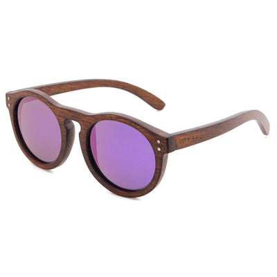 Brown Duwood Purple Lens Polarized Sunglasses 4260-2 Unisex Sunglasses Retsing Eyewear 