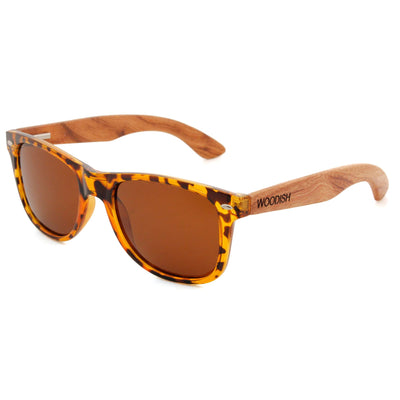 Brown Lens Polarized Bubinga Wood Sunglasses S733 Unisex Sunglasses Retsing Eyewear 