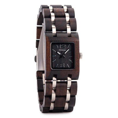 ELEGANT SQUARE DIAL WOMEN'S WOODEN WATCH - S03-1 Bobo Bird 