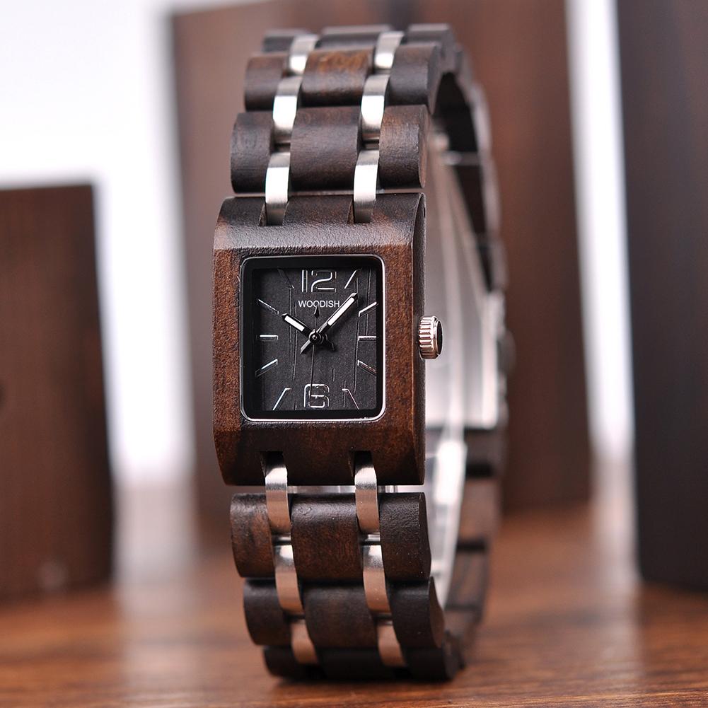 ELEGANT SQUARE DIAL WOMEN'S WOODEN WATCH - S03-1 Bobo Bird 