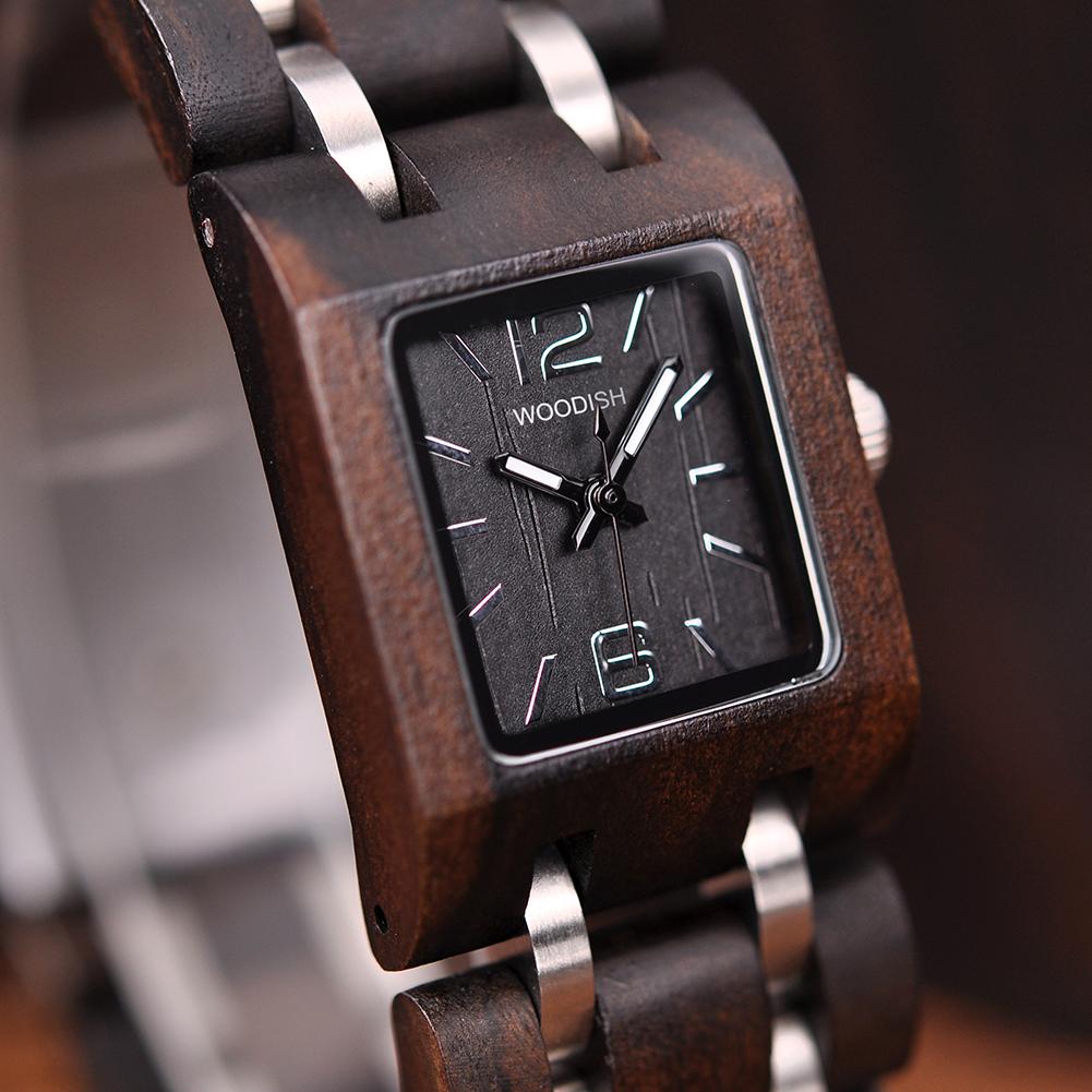 ELEGANT SQUARE DIAL WOMEN'S WOODEN WATCH - S03-1 Bobo Bird 