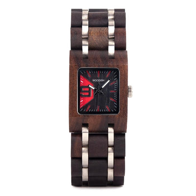 ELEGANT SQUARE DIAL WOMEN'S WOODEN WATCH - S03-2 Women's watch Bobo Bird 