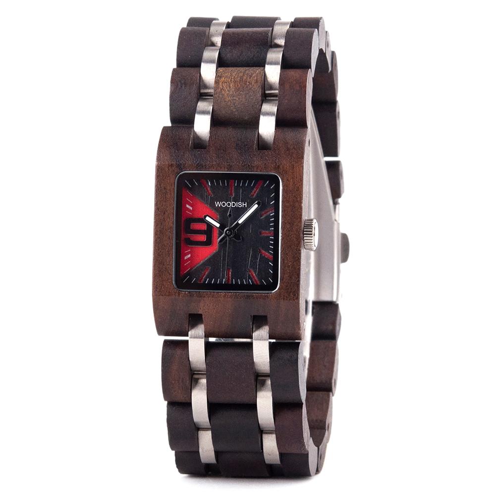 ELEGANT SQUARE DIAL WOMEN'S WOODEN WATCH - S03-2 Women's watch Bobo Bird 