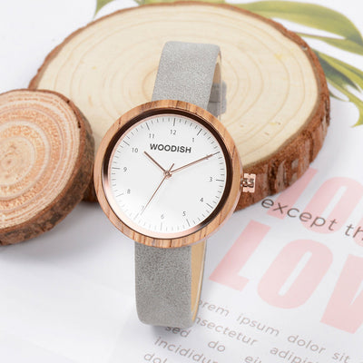 Elegant Wooden Olive Watch for Ladies ZW167-1 Women's watch Free Man 