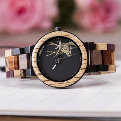 Elk Wooden Womens Watch P14-3 Women's watch Bobo Bird 