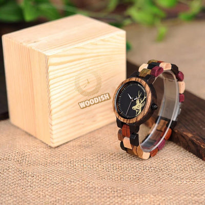 Elk Wooden Womens Watch P14-3 Women's watch Bobo Bird 