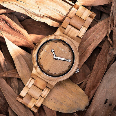 Gents Olive Wood Wooden Watch GT024-2 Men's watch Bobo Bird 