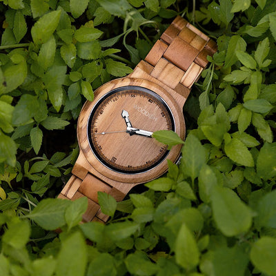 Gents Olive Wood Wooden Watch GT024-2 Men's watch Bobo Bird 