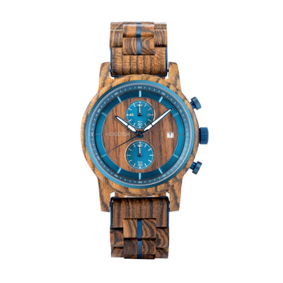 Gents Snakewood Chronographic Wooden Watch GT125-2 Men's watch Bobo Bird 