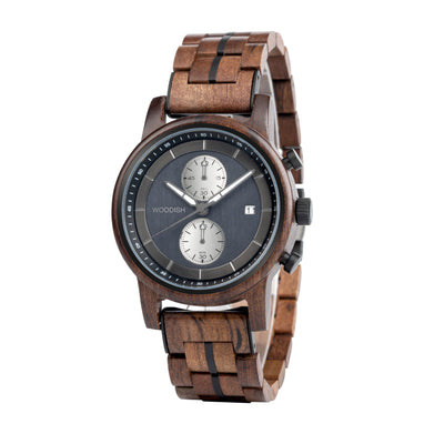 Gents Tigerwood Chronographic Wooden Watch GT125-1 Men's watch Bobo Bird 