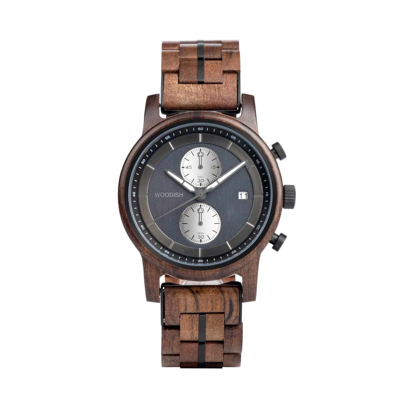 Gents Tigerwood Chronographic Wooden Watch GT125-1 Men's watch Bobo Bird 