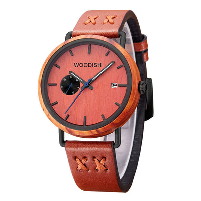 Genuine Leather Wooden Sandalwood Watch for Men T01-2 Men's watch Free Man 