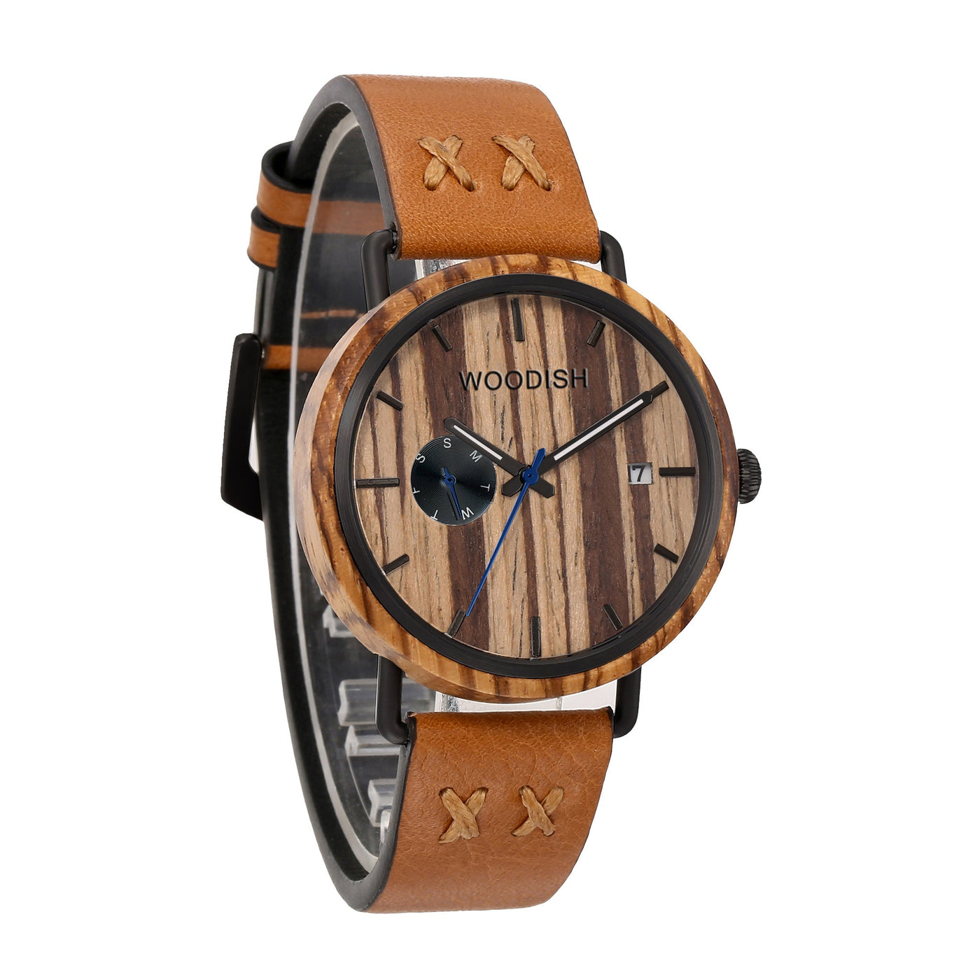 Genuine Leather Wooden Zebrawood Watch for Men T01-3 Men's watch Free Man 