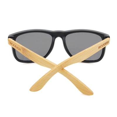 Gray Lens Polarized Bamboo Sunglasses S403 Unisex Sunglasses Retsing Eyewear 