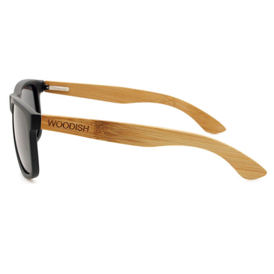 Gray Lens Polarized Bamboo Sunglasses S403 Unisex Sunglasses Retsing Eyewear 