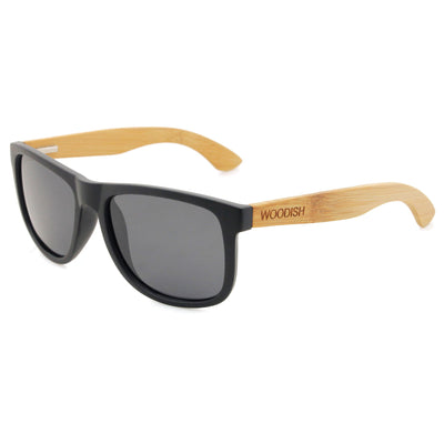 Gray Lens Polarized Bamboo Sunglasses S403 Unisex Sunglasses Retsing Eyewear 