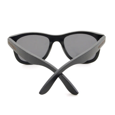 Gray Lens Polarized Black Bamboo Sunglasses 3140-9 Unisex Sunglasses Retsing Eyewear 