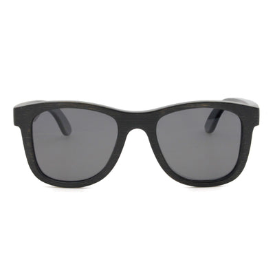 Gray Lens Polarized Black Bamboo Sunglasses 3140-9 Unisex Sunglasses Retsing Eyewear 